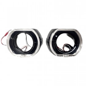 Маска BMW Black 3 дюйма с LED подсветкой