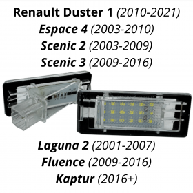 Подсветка номера Renault