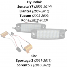 Hyundai Sonata, Kia Sorento подсветка